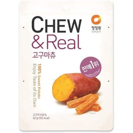 【韓国】大人気☆　お菓子　【 清浄園】　 CHEW サツマイモ 　60g　 サツマイモ100％