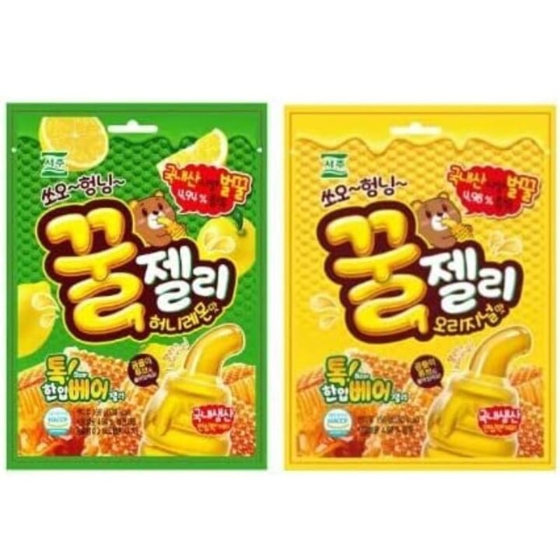 ソジュ はちみつゼリー オリジナル味 & ハニーレモン味 (156g x 2袋