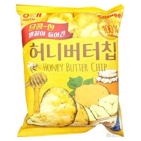 【韓国】大人気☆　 お菓子　【ヘテ】 ハニーバターチップ 　60g