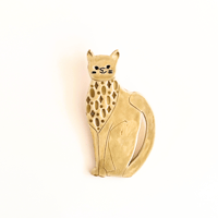 陶の壁掛け 猫〔A〕 / POTTERY STUDIO K