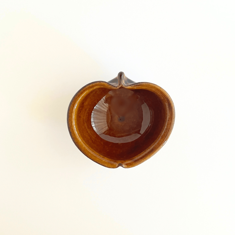 りんご鉢 豆 アメ釉 / 古谷製陶所 | HOOTON