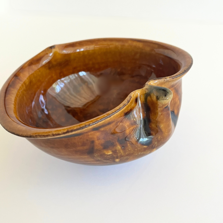 りんご鉢 小 アメ釉 / 古谷製陶所 | HOOTON