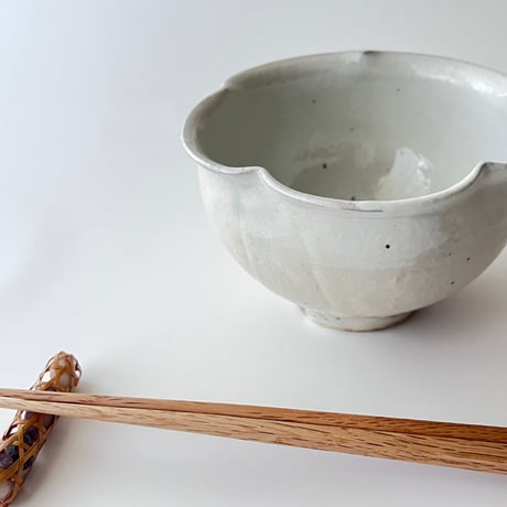 鉄散 輪花碗 / 古谷浩一