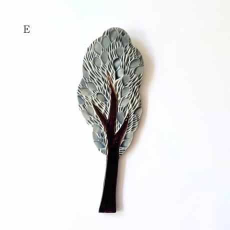 陶の壁掛け 木Ｌ  / POTTERY STUDIO K