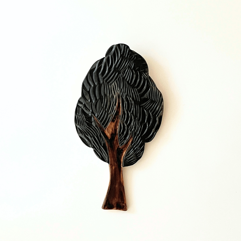 陶の壁掛け 木 M〔type2〕 / POTTERY STUDIO K | HOOTON