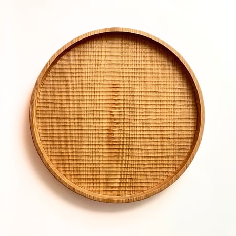 丸盆 削り仕上げ 24cm (ウォールナット) ki-to-te前田充 CATEGORY 前田 充 | HOOTON