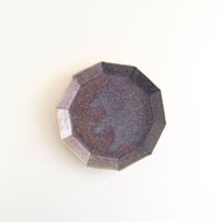 葡萄灰釉 　十角皿 M　/　日月窯