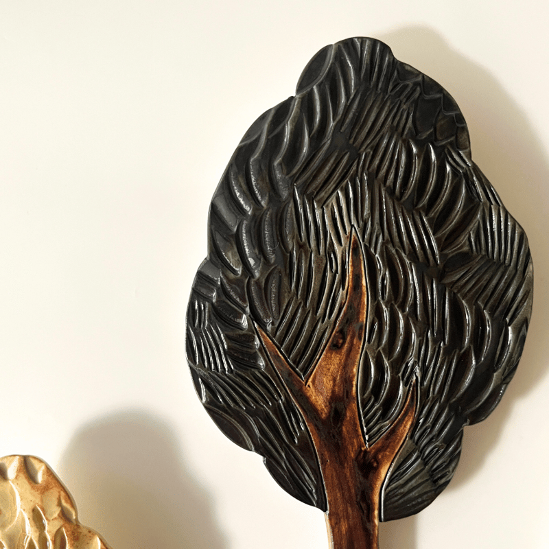 陶の壁掛け 木 M〔type2〕 / POTTERY STUDIO K | HOOTON