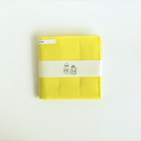 mitsou 蚊帳生地5枚合わせふきん〔lemon yellow - レモンイエロー〕