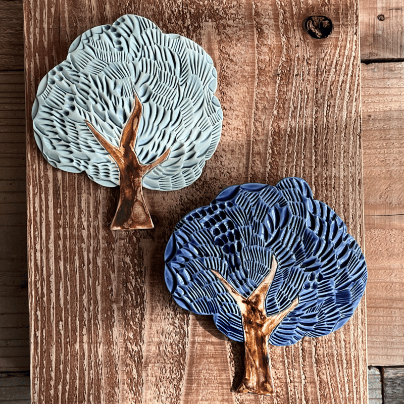 陶の壁掛け 木 M/ POTTERY STUDIO K | HOOTON