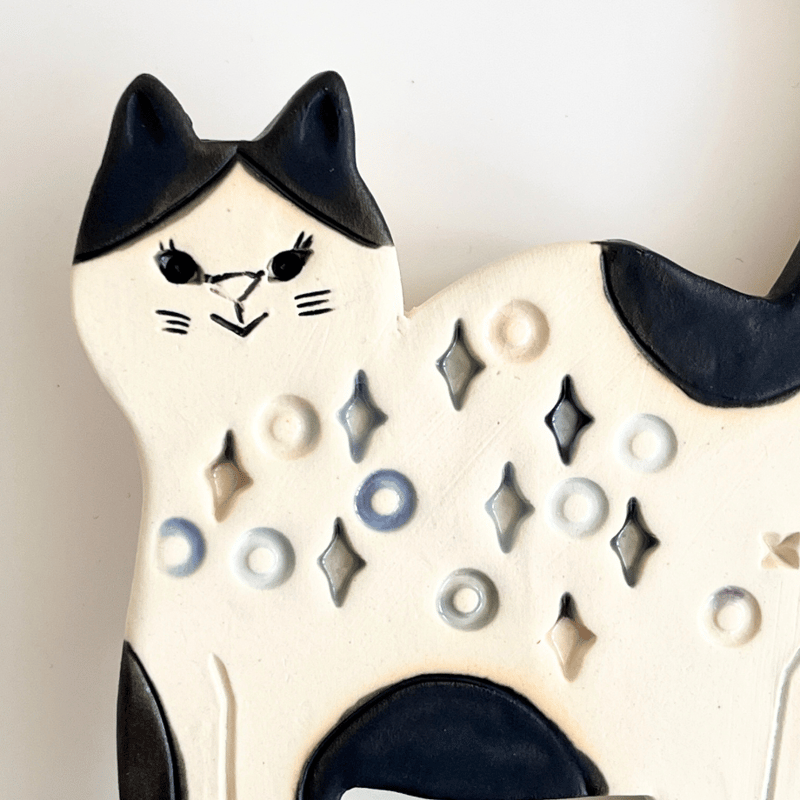 田中坦三 猫 アンティーク 直筆 骨董 色紙 額付き 壁掛け 田中坦三 猫