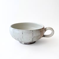 たて鉄線　手付丸型スープカップ / 古谷浩一