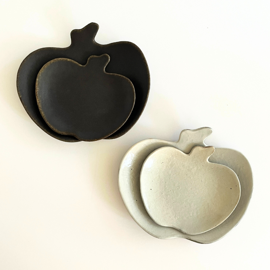 りんご　皿立て(中) ６個 鉄散りんご皿大 | 古谷製陶所 - M's homelife