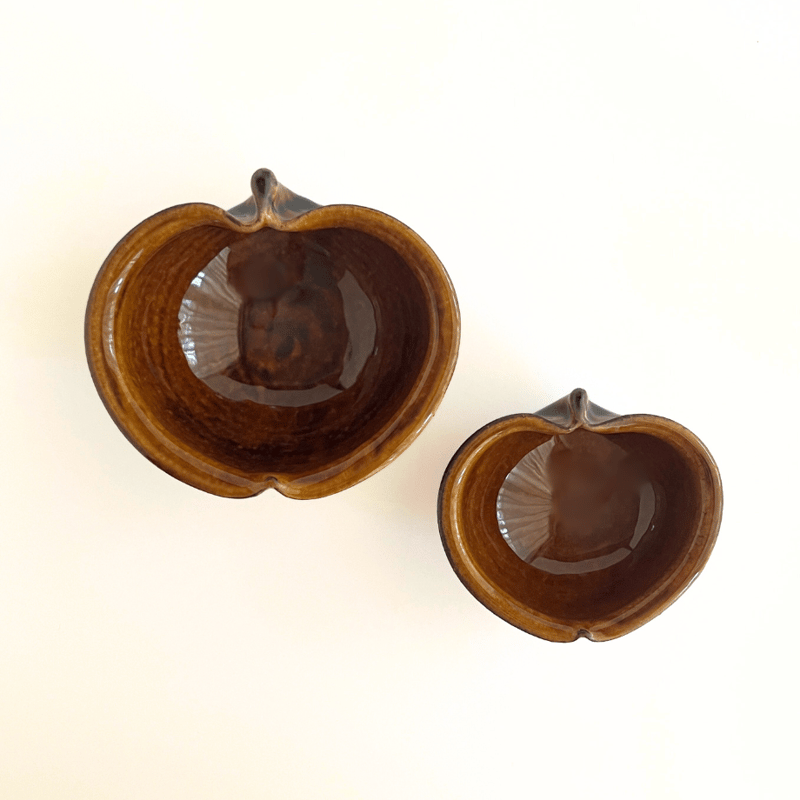 りんご鉢 豆 アメ釉 / 古谷製陶所 | HOOTON