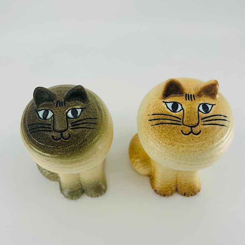 Lisa Larsonリサラーソン⿻ Mayaシリーズ 白い猫 ネコ 2つセット リサラーソン Mayaシリーズ 白い猫 ネコ 2つセット | lacota ラコタ