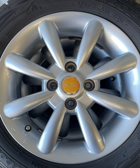 【中古品】FIAT500用　スタッドレスタイヤセット