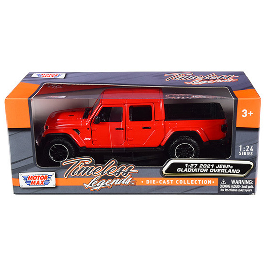 4WD ゲーム・おもちゃ・グッズ MOTOR MAX 1/24 JEEP GLADIATOR OVERLAND 赤