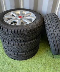 【中古品】FIAT500用　スタッドレスタイヤセット