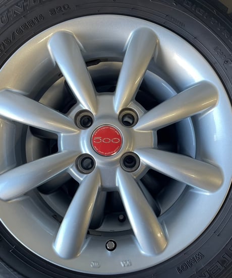 【中古品】FIAT500用　スタッドレスタイヤセット