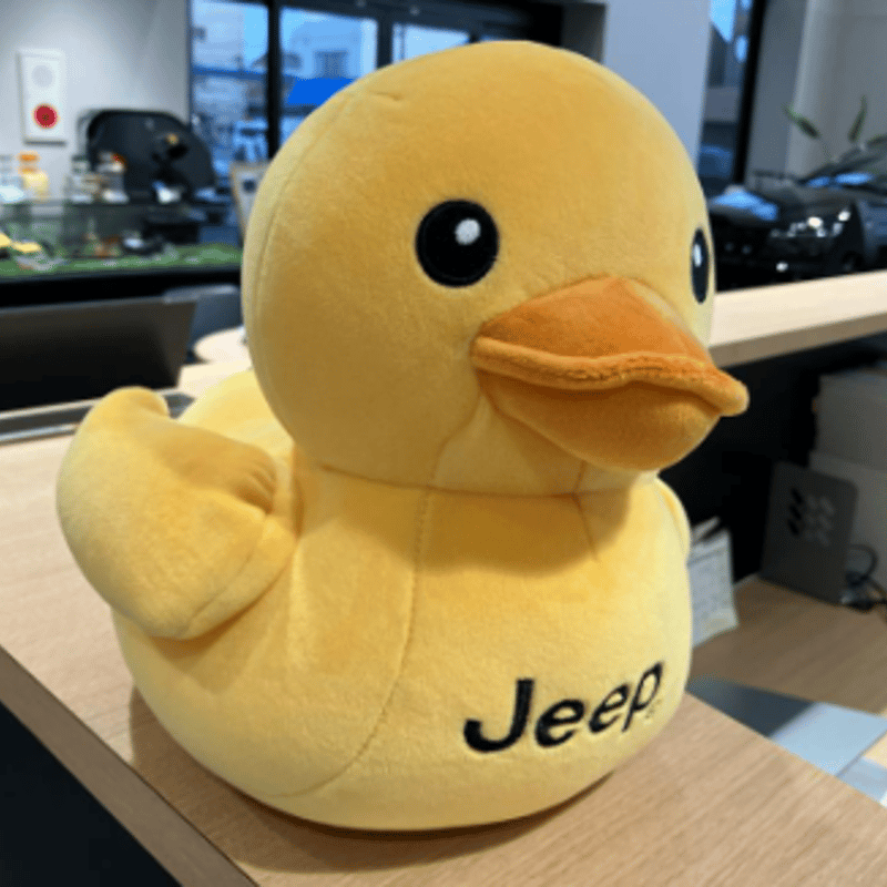 Jeep Duck ジープダック ぬいぐるみ 黄色 Jeep Duck ジープダック ぬいぐるみ 黄色 ふわふわ癒しアイテム