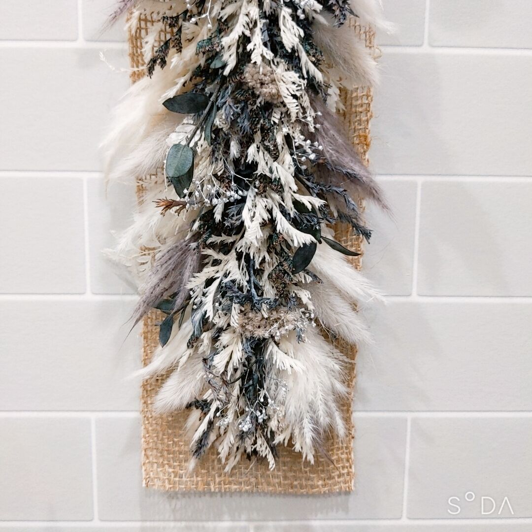 M's縦長ガーランド・白と…グレー(ソラフラワー)G02g | M's Flowering