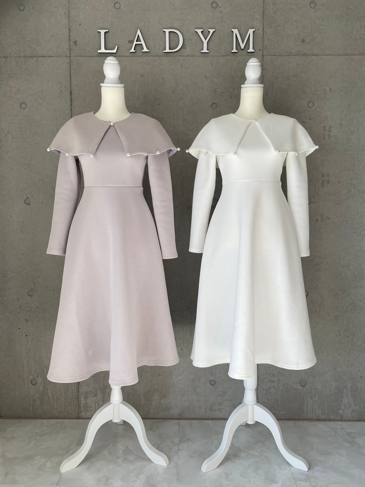 Eco Fur Cape Onepiece | LADYM 