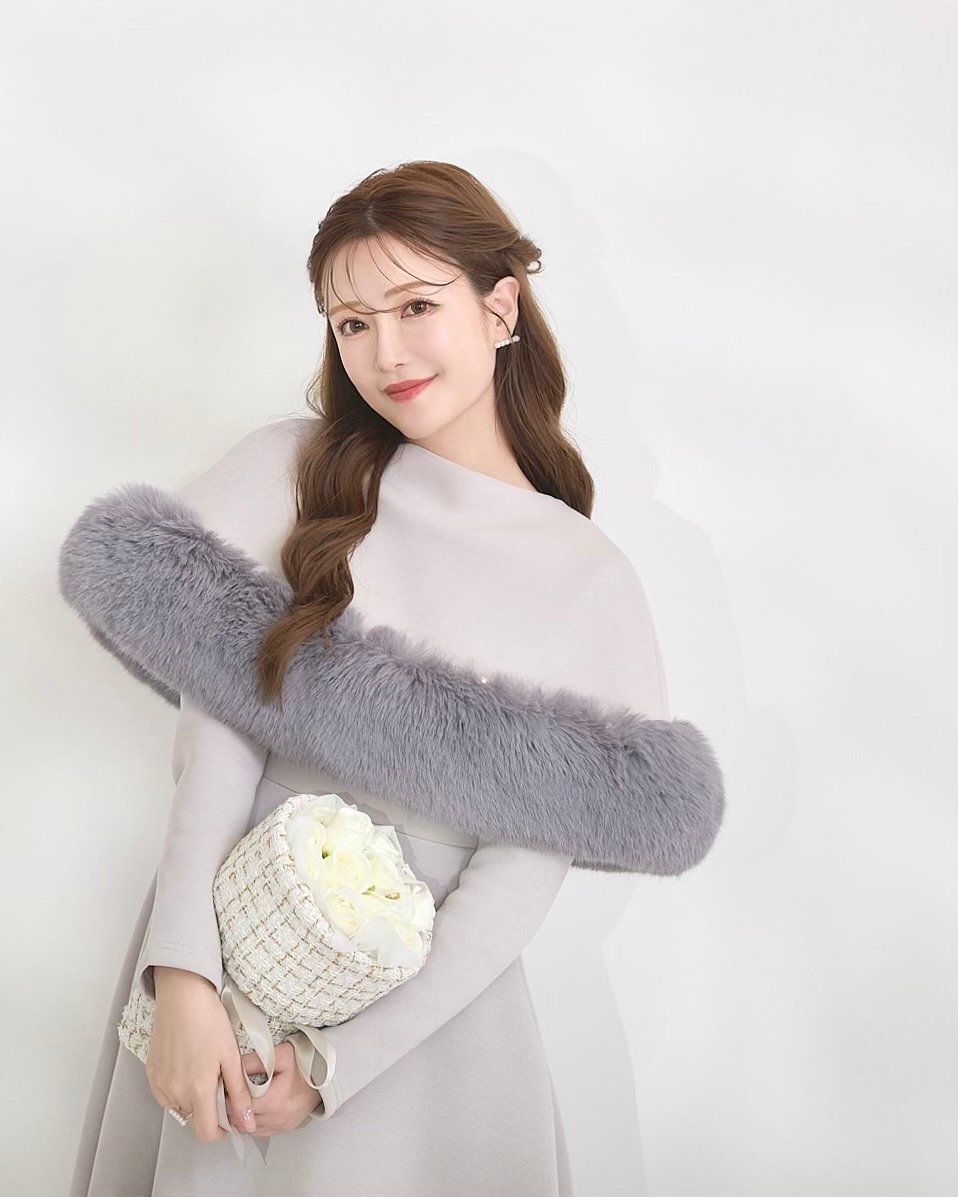 Eco Fur Cape Onepiece | LADYM