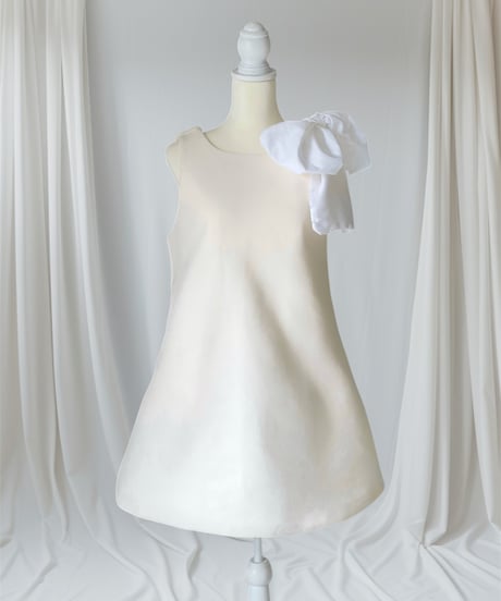 Ribbon Wool Jumper Dress