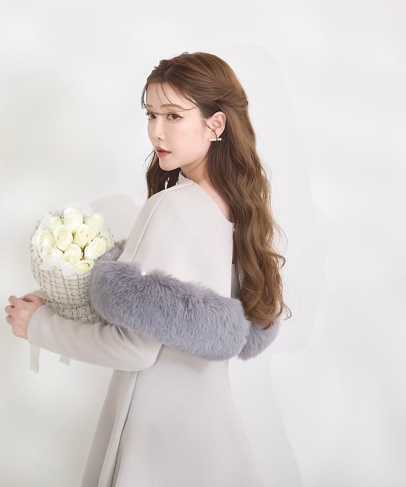 【美品】LADYM ラディム エコファー ワンピース Eco Fur Cape Onepiece | LADYM