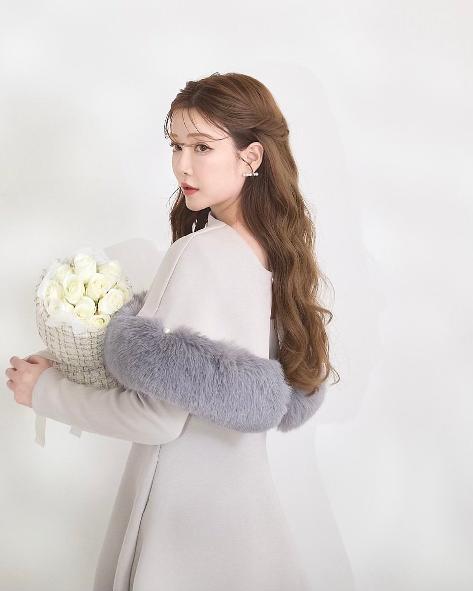 【美品】LADYM ラディム エコファー ワンピース Eco Fur Cape Onepiece | LADYM