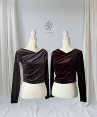 Velvet Cache Coeur Top