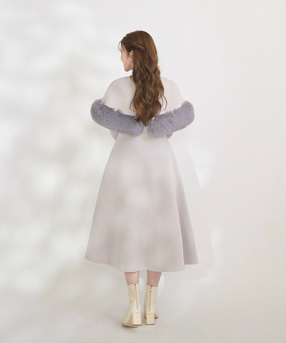 Eco Fur Cape Onepiece | LADYM