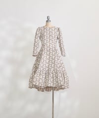 Flower Gacquard Dress