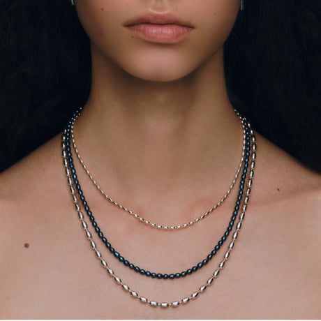 grain chain long necklace SV