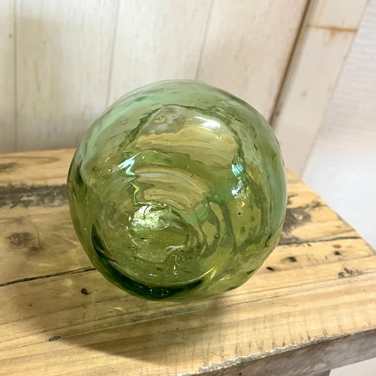 リサイクルガラス フラワーベース 花瓶 グリーン 30cm リサイクル