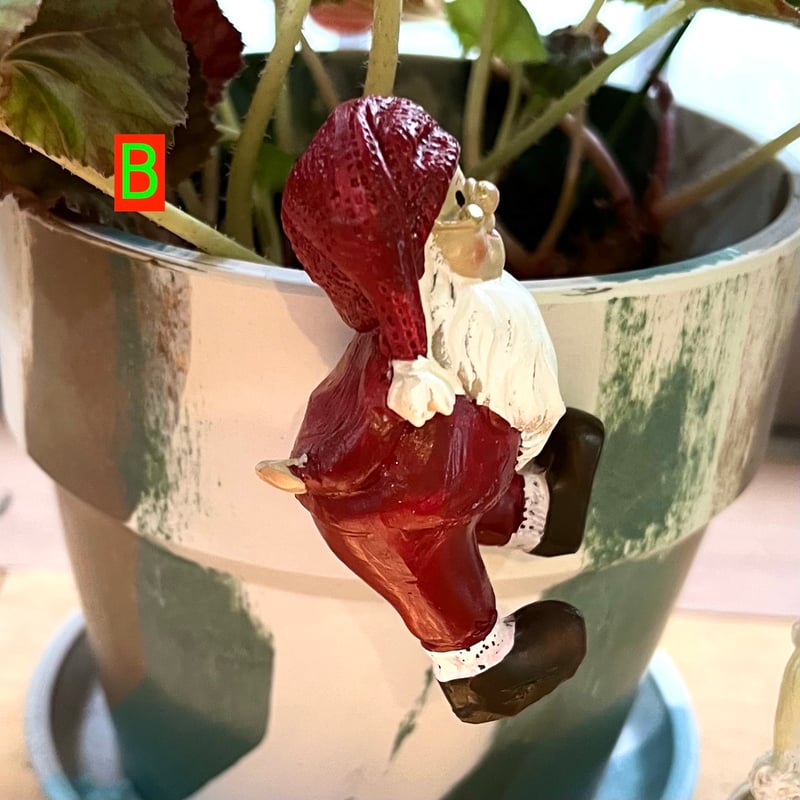 天使の壁掛け　お値下げ致しました　クリスマスセール 半額セール!!] 引っ掛けサンタクロース | かのはのオンライン