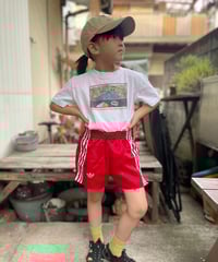 バーガーぱくぱく Kid's Tee（ホワイト）