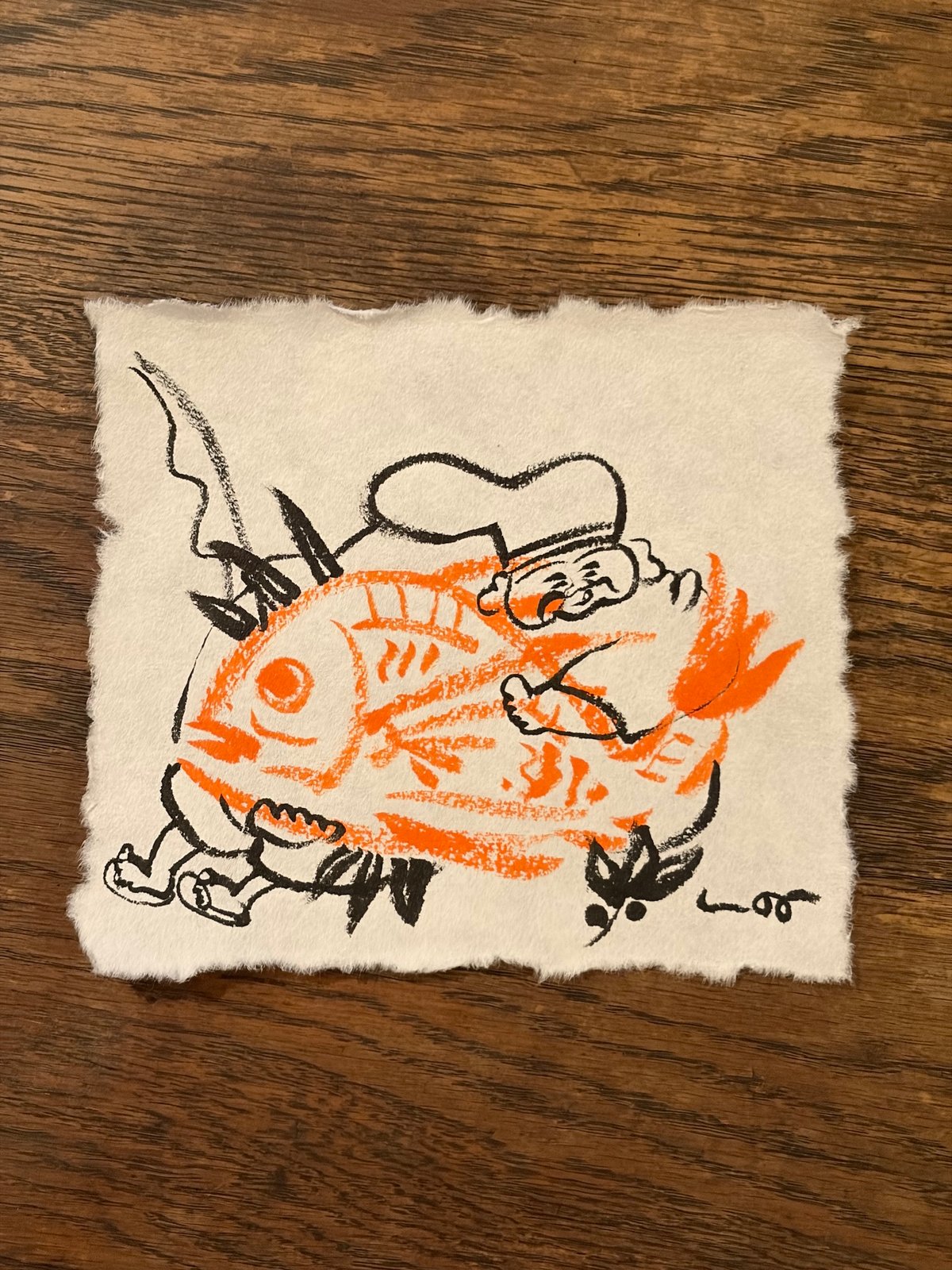 ミニ原画付き！絵本『はらぺこえびすのおしょうがつ』サイン本 ※限定5