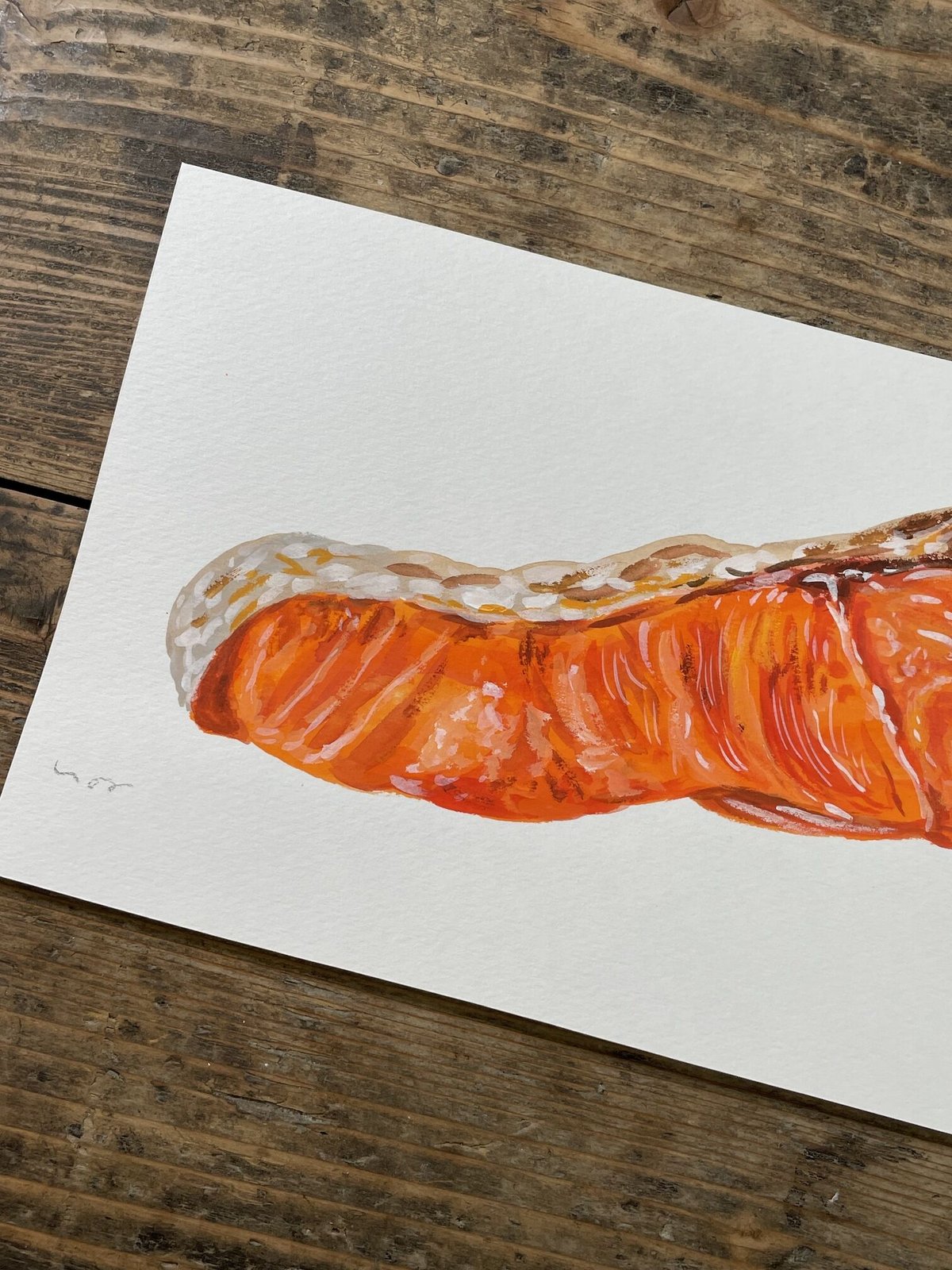 焼き鮭ページ リアルな焼き鮭(zipファイル: pdf,jpg,透過png)：イラスト無料