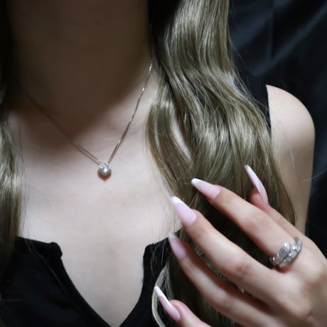 CZ Square Necklace
