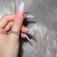 CZ Sil Open Ring