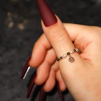 H Charm Gold Ring