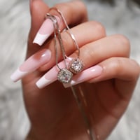 CZ Square Necklace