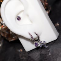 Y2K Purple Zircon 3p Pierces