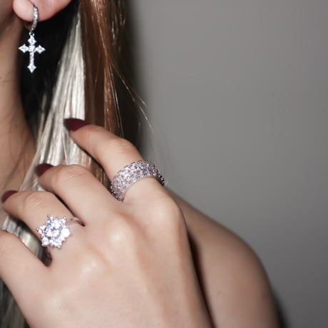 Mini Cross Hoop Pierces