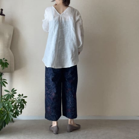 『Tsumugi x Shibori Tops』『MICHI:Wide Pants』for Ms.