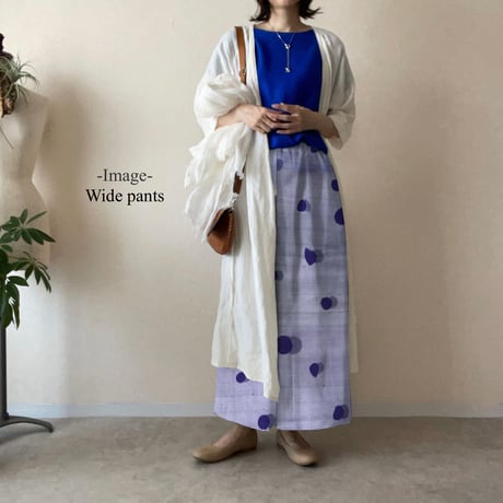 『陰影のある水玉ツムギ着物』ー Semi-order ー