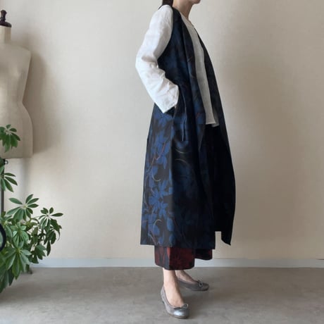 『大人のロングジレ』大島紬