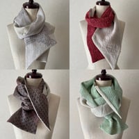 絞りxリネンウール・ショール【4種】(silk x wool-linen)