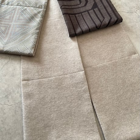 ネックウォーマー　大島紬2種 ( silk x wool)